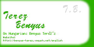 terez benyus business card